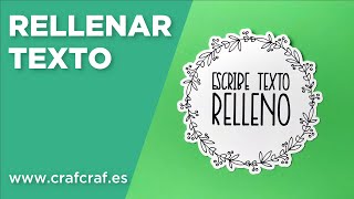 Rellenar texto con Cricut Design Space [upl. by Sucramed]