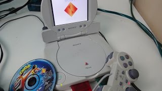 PSone slim with lcd review  how to use the lcd with other systems TECH [upl. by Service]