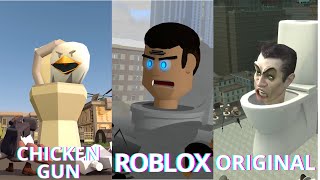 Skibidi Toilet  ORIGINAL vs CHICKEN GUN vs MINECRAFT vs OTAMATONE ALL EPISODES skibidi bop yes [upl. by Nollie]