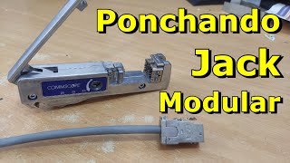 Aprende a Ponchar un Jack Modular Blindado CAT6 [upl. by Alisan]