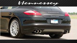 Porsche Panamera Turbo with Upgraded Exhaust by Hennessey Performance [upl. by Dorcus]