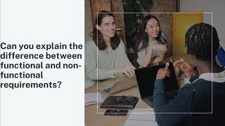 Difference between functional and nonfunctional requirements businessanalyst interview learning [upl. by Naashar]