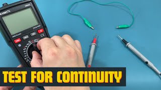 How to Check For Continuity With a Multimeter  StepbyStep Guide [upl. by Ressay403]