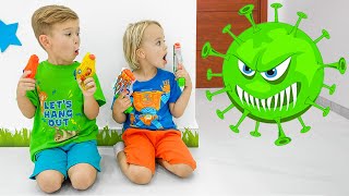 Vlad and Niki  Kids story about viruses  Stay healthy [upl. by Blader]