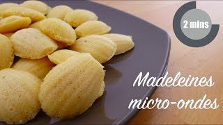 Recette des Madeleines en 2 mins  microondes [upl. by Thenna557]