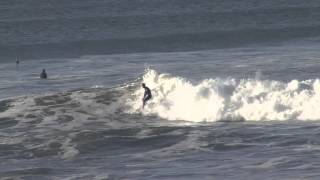 Westport Washington  Surfing the Jetty Jan 26 2014 [upl. by Atorod]