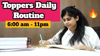 Toppers daily routine  Morning to Night  24 HR Effective Study Routine [upl. by Osgood]