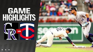 Rockies vs Twins Game Highlights 61224  MLB Highlights [upl. by Lybis]