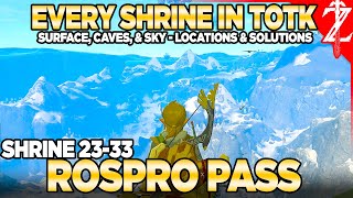 Every Shrine in Rospros Pass  Tears of the Kingdom Shrine Hunters 04 [upl. by Danete]