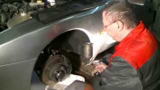 Replacing brake hose at Porsche 944 S2 [upl. by Ahtela]