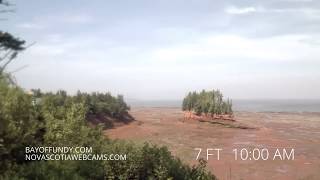 50ft tides in Burntcoat Head Park Nova Scotia [upl. by Asiole]