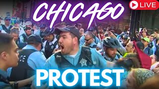 MASSIVE PROTEST Chicago DNC Arrests LIVE [upl. by Maxim344]