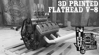 3D Printed Ford Flathead V8 Engine Kit by Night Crawlers 3D [upl. by Vanhomrigh]