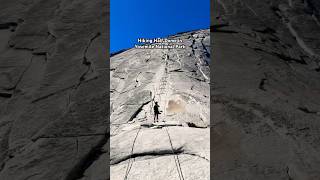 The most EPIC hike in California  Half Dome in Yosemite National Park via barbaradaylan on IG [upl. by Aisnetroh945]