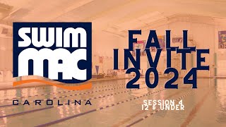 SwimMAC Carolina Fall Invite 2024  Session 4 [upl. by Azer]