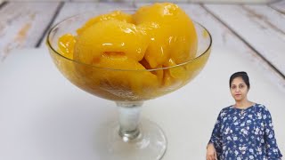 How to Make Creamy Mango Sorbet in Kitchenif Best IceCream Maker 3 Ingredients Mango Sorbet Recipe [upl. by Sadinoel]