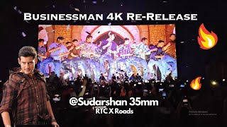 Businessman ReRelease🔥  Sudarshan 35mm  Mahesh Babu  Kajal Agarwal  Puri Jagannath [upl. by Anuhsal]