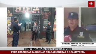 POLICÍA Y MINISTERIO PÚBLICO INTENSIFICAN OPERATIVOS PARA ERRADICAR MÁQUINAS TRAGAMONEDAS [upl. by Guy]