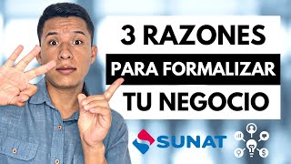 🤔 3 RAZONES PARA FORMALIZAR MI NEGOCIO Y AHORROS 💰  SUNAT 2022  MIRA ESTE VIDEO 👀 [upl. by Averi]