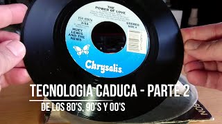 Más tecnología obsoleta de los 80s 90s y 00s Vinilos 45rpm DVD ebook cassettes etc Parte 2 [upl. by Bahe]