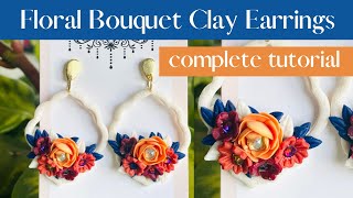 POLYMER CLAY EARRINGS  HOW TO MAKE POLYMER CLAY EARRINGS  HOW TO MAKE CLAY EARRINGS  POLYMER CLAY [upl. by Ettennal]