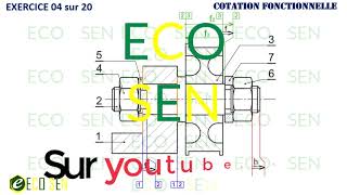 Cotation fonctionnelle  Exercice 04 sur 20 [upl. by Eentroc]