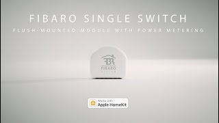 FIBARO Single Switch works with the Apple HomeKit [upl. by Noami]