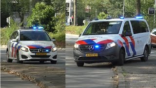 OVER FIETSPAD politie met spoed naar een ongeval aan de Arentsburg in Dordrecht [upl. by Niraa]