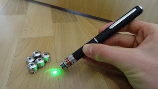 Super Starker Laserpointer mit 5 Linsen von TMART  Test [upl. by Hamilah]