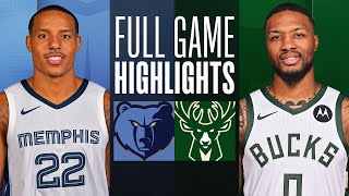 GRIZZLIES at BUCKS  NBA PRESEASON FULL GAME HIGHLIGHTS  October 20 2023 [upl. by Kcirb]