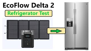 EcoFlow Delta 2 Refrigerator Test with EcoFlow 220 Watt Solar Panel [upl. by Garner]