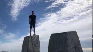 Jumping the Adam and Eve Stone on Tryfan  Leap of Faith [upl. by Gerick]