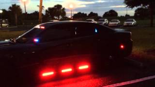 2015 Dodge Charger Police Car LED Police Lights outfitted by HG2 Emergency Lighting [upl. by Anirb]