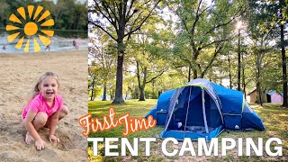 Our First Tent Camping Trip Cedar Creek Campground Tour  TN [upl. by Urquhart]