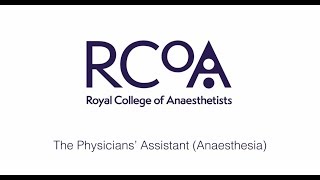 Physicians assistant anaesthesia [upl. by Hajar]