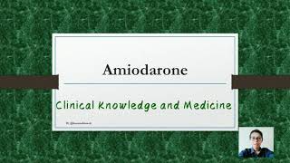 AmiodaronePaceroneCordarone  Indications Contraindications Caution and Side Effects [upl. by Teyugn72]