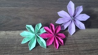 DIY Blume basteln einfach und schnell hergestellt super als Deko auf Geschenken [upl. by Dralliw]