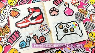 Sketchbook Pixel Art  Handmade Pixel Art pixelart [upl. by Ainaj]