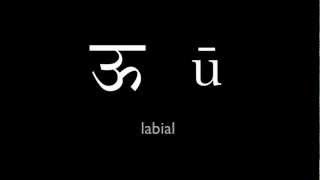 How to Pronounce the Sanskrit Alphabet 1 Vowels [upl. by Goodrow722]