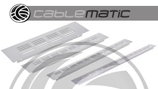 Rejilla de ventilación para zócalo aluminio  distribuido por CABLEMATIC ® [upl. by Kamillah847]