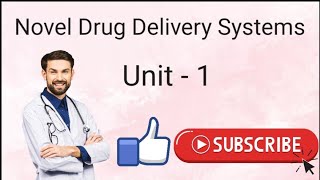 Novel Drug Delivery Systems Unit 1 Notes Part 1 bpharmacy bpharmonlinelectures pharmacy video [upl. by Israeli]