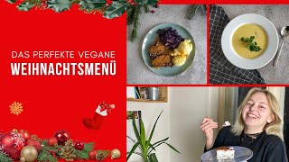 Ich koche das perfekte vegane Weihnachtsmenü 🎄 3GängeMenü [upl. by Gibbon463]