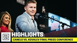 HIGHLIGHTS  Canelo vs Sergey Kovalev Final Press Conference [upl. by Su]