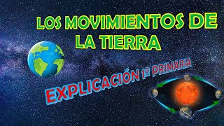 🌍LOS MOVIMIENTOS DE LA TIERRA 1º PRIMARIA🚀 [upl. by Eatnod]