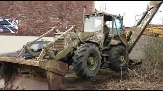 Hydrema Military 860 Backhoe Loader [upl. by Anahsak]