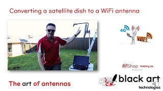 Converting a satellite dish to a WiFi antenna [upl. by Conni]