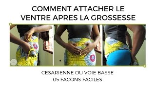 COMMENT ATTACHER LE PAGNE APRES LA GROSSESSE  5 FACONS [upl. by Oehsen]