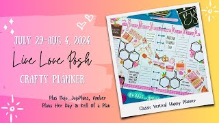 July 29Aug 4 2024  Classic Vertical Catchall Happy Planner  Live Love Posh Crafty Planner [upl. by Danczyk181]