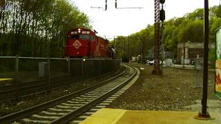 Morristown amp Erie Freight Train Passes Denville  Must See [upl. by Sacks]