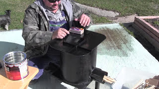 Cooking on a rocket stove [upl. by Nosneb]